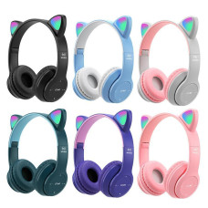 Беспроводные Bluetooth наушники с кошачьими ушками Y 47