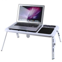 Столик-подставка E-Table LD09 складной для ноутбука с кулером