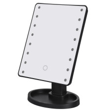 Зеркало сенсорное настольное для макияжа с LED подсветкой 16 диодов (розовое, белое, черное)