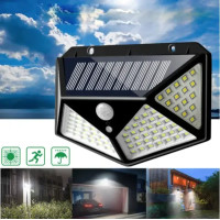 Ліхтар Навісний з датчиком руху BL SH 100 -100led + solar