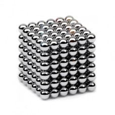 Магнитная игрушка головоломка, шарики антистресс NEO CUB SILVER