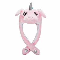 Шапочка, що світиться, Єдиноріг Pikachu Toys Soft With Led з рухомими вушками