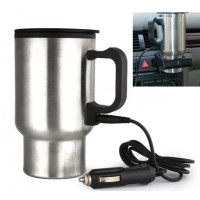 Термокружка с подогревом Electric Mug Автомобильная 400мл 12v Silver