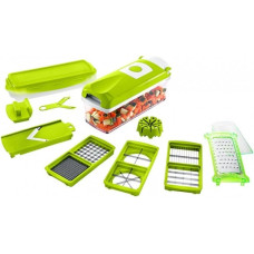 Овочерізка Nicer Dicer Plus 12в1 - багатофункціональна овочерізка, подрібнювач, слайсер, терка, найсер