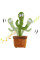 Танцующий кактус поющий 120 песен с подсветкой работает от аккумулятора Dancing Cactus