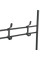 Вешалка для одежды с полками для обуви New simple floor clothes rack чёрная 150х60x26см