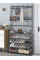 Вешалка для одежды с полками для обуви New simple floor clothes rack чёрная 150х60x26см
