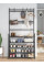 Вешалка для одежды с полками для обуви New simple floor clothes rack чёрная 150х60x26см