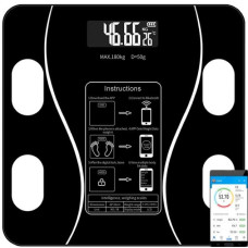 Смарт-весы Scale one Black  умные фитнес весы A-8003 Bluetooth до 180 кг
