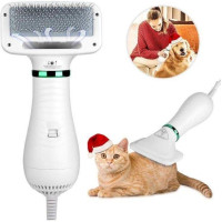 Фен расческа для шерсти собак и кошек Pet Grooming Dryer WN 10 2в1 массажер щетка для груминга животных