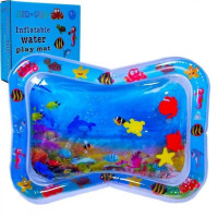 Надувний дитячий водяний килимок AIR PRO inflatable water play mat з рибками