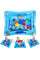 Надувной детский водяной коврик AIR PRO inflatable water play mat с рыбками