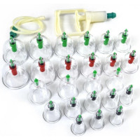 Банки вакуумные Pull Out a Vacuum Apparatus массажные антицеллюлитные с насосом 24 шт