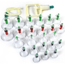 Банки вакуумные Pull Out a Vacuum Apparatus массажные антицеллюлитные с насосом 24 шт