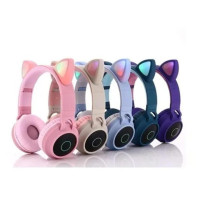 Беспроводные Bluetooth наушники с кошачьими ушками и лед подсветкой Y47 Cat Ear