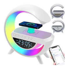 Настольная смарт лампа-ночник G-SMART RGB 15W Light Sound Machine White 24см