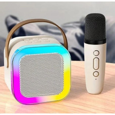 Детский микрофон K1 для караоке с Bluetooth-колонкой и LED-подсветкой