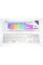 Белая USB клавиатура Yelandar AN-T20, проводная с мембранными клавишами и RGB-подсветкой