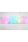 Белая USB клавиатура Yelandar AN-T20, проводная с мембранными клавишами и RGB-подсветкой