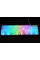 Белая USB клавиатура Yelandar AN-T20, проводная с мембранными клавишами и RGB-подсветкой