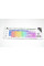 Белая USB клавиатура Yelandar AN-T20, проводная с мембранными клавишами и RGB-подсветкой