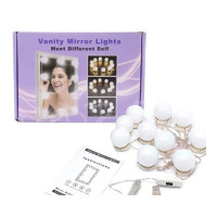 Подсветка для зеркала Vanity Mirror Lights с пультом 10 ламп с регулировкой яркости и температуры цвета