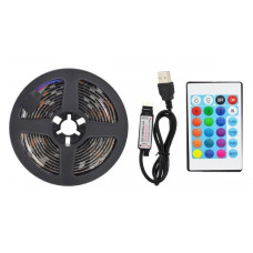 Светодиодная LED лента RGB 5050 комплект 2 метра от USB разноцветная