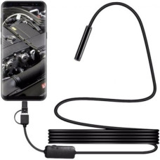 Камера эндоскоп Android и PC Endoscope, гибкая камера 2.2 метра 7 мм с подсветкой, эндоскоп-камера