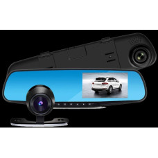 Автомобильный видеорегистратор зеркало  DVR 1388eh 2 камери