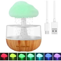 Нічник та зволожувач повітря Гриб RAIN HUMIDIFIER з підсвічуванням та ефектом дощу