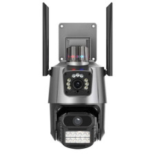 Водонепроницаемая PTZ WiFi камера P11 ICSEE, 3mp+3mp, с ночным видением