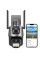 Водонепроницаемая PTZ WiFi камера P11 ICSEE, 3mp+3mp, с ночным видением