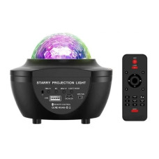 Проектор звёздного неба LY-427, ночник Галактика с Bluetooth колонкой и пультом