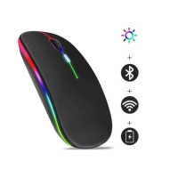 Акумуляторна комп'ютерна миша з Bluetooth та 2.4GHz бездротовим підключенням