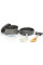 Набор посуды из анодированного алюминия Cooking Set DS-200 для туристов, на 2 человека