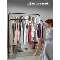 Многофункциональная стойка TW608 для одежды и обуви Black