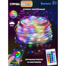 Светодиодная лента MDX-265 RGB 10 м с защитой от воды и пультом