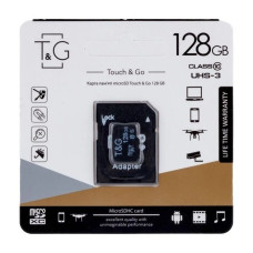 Карта TG 128GB с адаптером, Micro SDXC, высокоскоростная модель