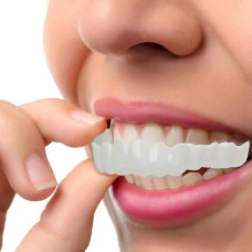 Съемные виниры для зубов Veneers smile, накладные зубы верх и низ в кейсе