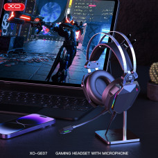 Игровая гарнитура XO GE-07 Black AUX USB проводная полноразмерная