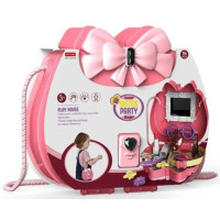 Дитячий набір для макіяжу Kids Pretend Toy Bag з рожевим дзеркалом.