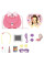 Детский набор для макияжа Kids Pretend Toy Bag с зеркалом, Розовый