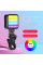 Накамерный видеосвет AY-83 аккумуляторный, мини LED RGB лампа с прищепкой