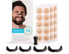 Магнитный расширитель для носа Nasal Dilator от храпа 15 пар круглый. Cиликоновый зажим для носа 4шт