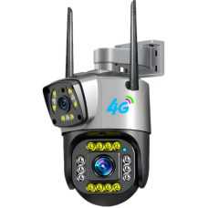 Уличная видеокамера SC03 V380pro с двумя объективами, работает с 4G-сетью для безопасности