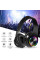 Наушники B39 Bluetooth с подсветкой RGB с микрофоном беспроводные Black/White