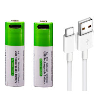 Батарейки AA TypeC 1.5V 2600mWh комплект 2шт