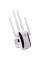 WiFi роутер усилитель сигнала Repeater 2.4G 5G 1200Mbps с вилкой для розетки Белый