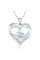 Ожерелье с кулоном в форме сердца Heart из циркона Серебро