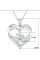 Ожерелье с кулоном в форме сердца Heart из циркона Серебро